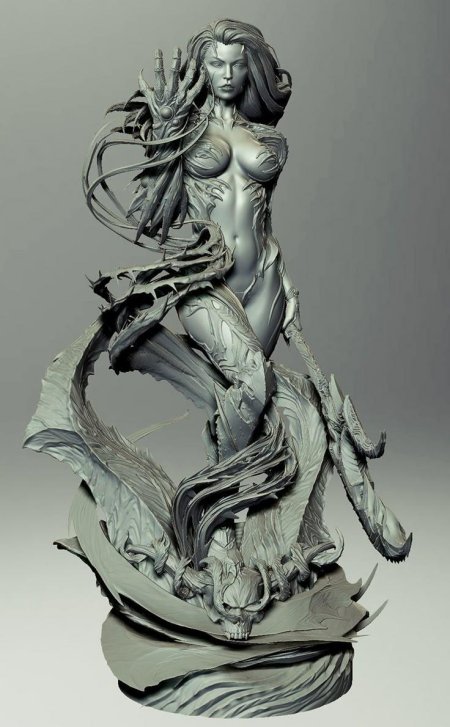 Скульптура 3д zbrush