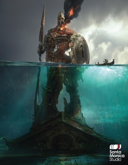 Кратос god of war 2018 арт