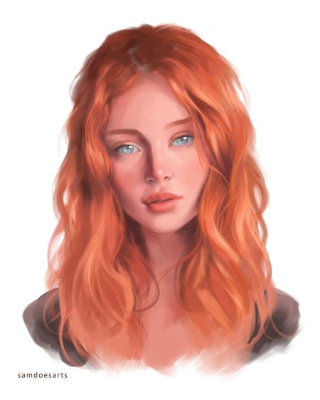 Рыжие персонажи девушки