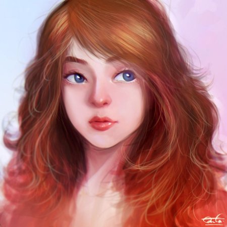Рыжая девушка
