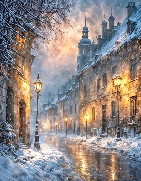 Город зимний