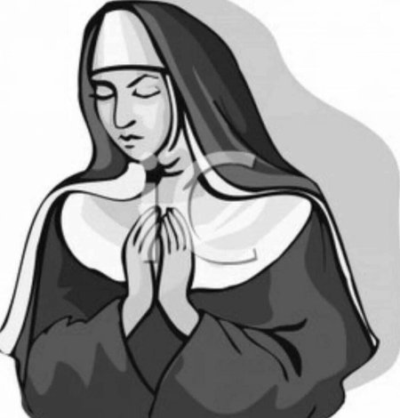 Рисунок монашки