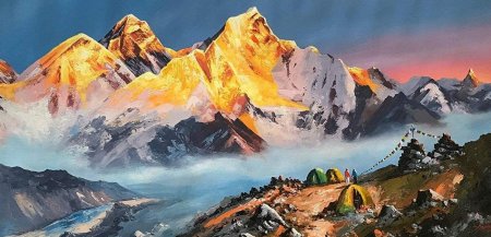 Картины рериха гималаи эверест