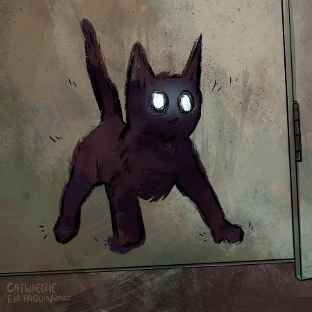 Мем кот черный