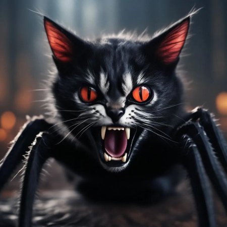 Страшная кошка