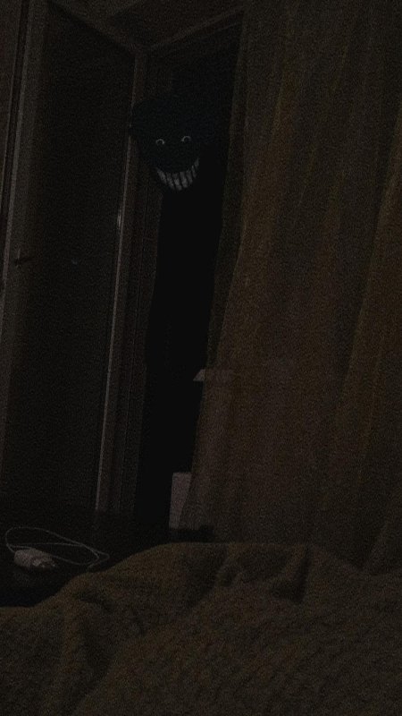 Страшное существо за дверью