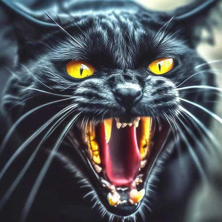 Злой черный кот