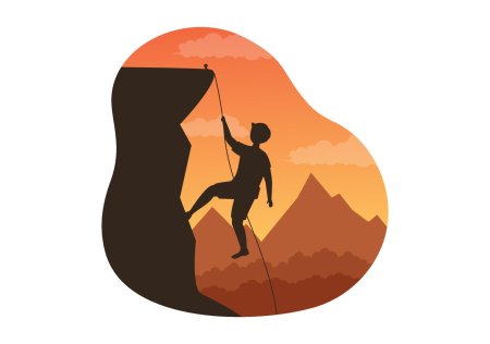 Скалолаз вектор
