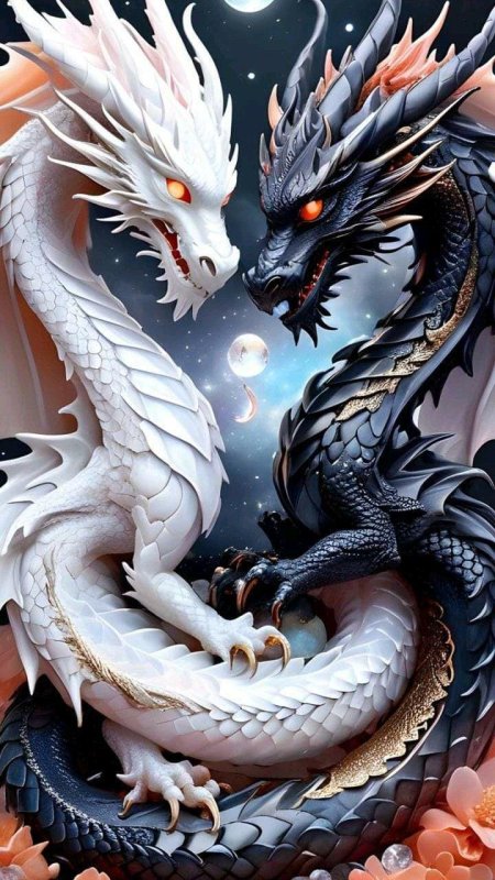 Yin yang dragon