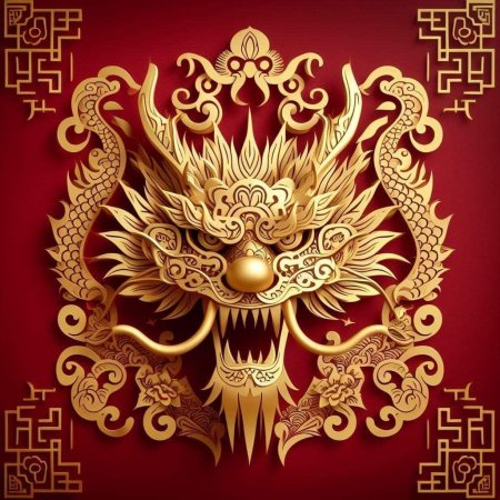 Chinese dragon art