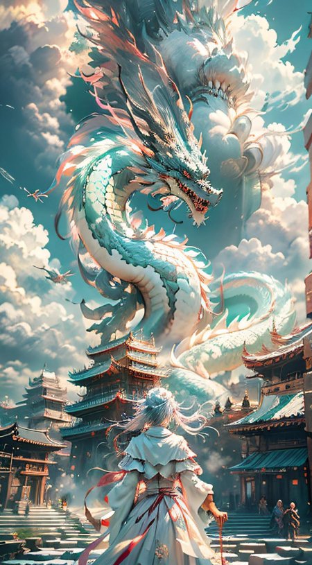 Chinese dragon art