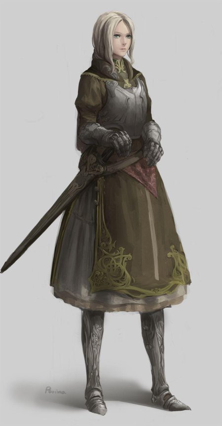 Fantasy character knight woman