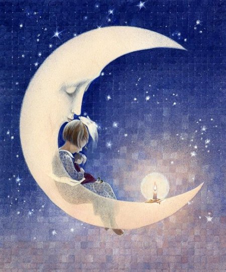 . художник : arlene graston в ночь лунное