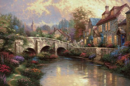Томас кинкейд cobblestone bridge
