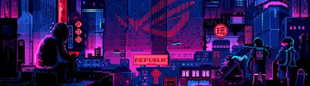 Пиксельный город