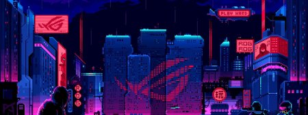 Pixel cyberpunk asus rog