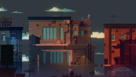 Город пиксель арт 2д platformer