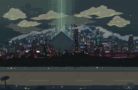 2d pixel cyberpunk игры