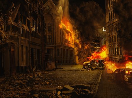 Город в огне