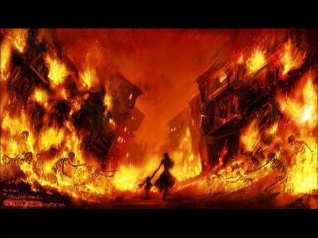 Город в огне