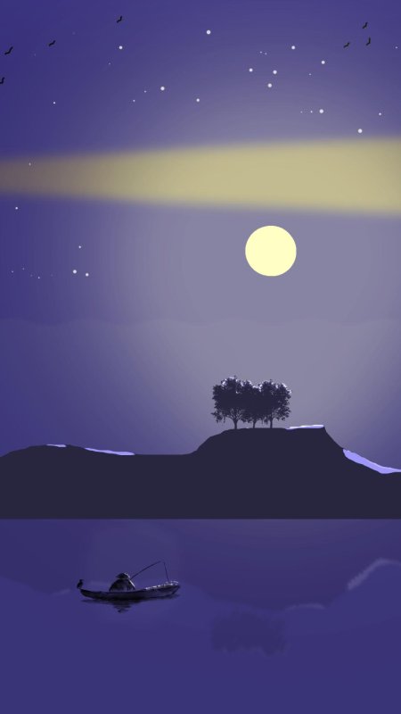 Ночь луна