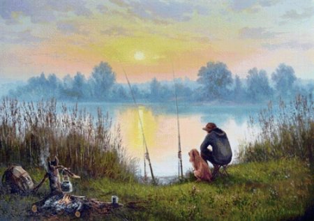 Живопись картины охота мельников александр анатольевич