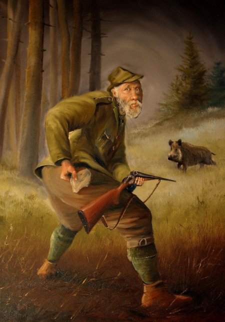 Охотники картина