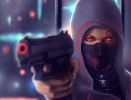 Киберпанк девушка