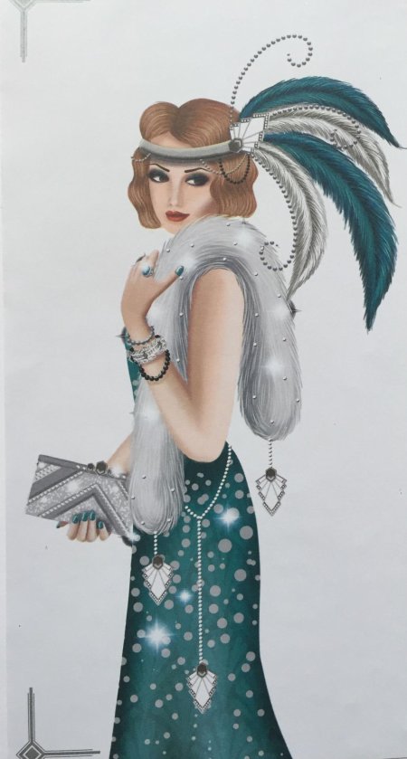Художник art deco claire coxon