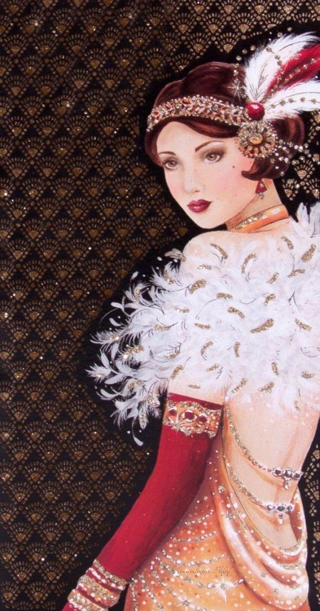 Художник арт- деко claire coxon