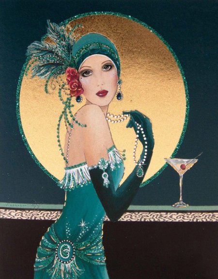 Художник art deco claire coxon