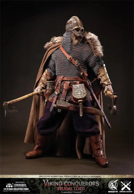 Коллекционная фигурка в масштабе 1/6 - coomodel - викинг-берсерк - (el002)