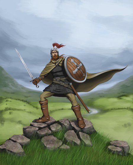 Кельт воин арт
