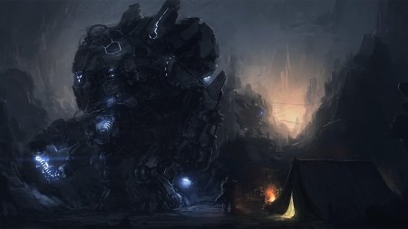 Огромный робот арт