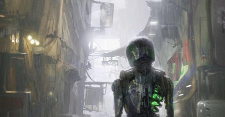 Арт cyberpunk robot
