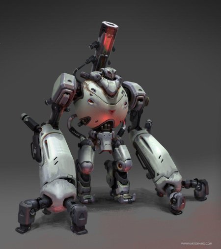 Робот концепт artstation