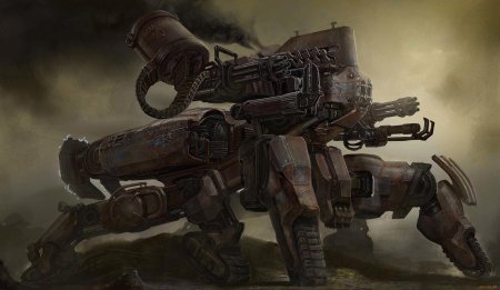 Боевой мех sci fi art