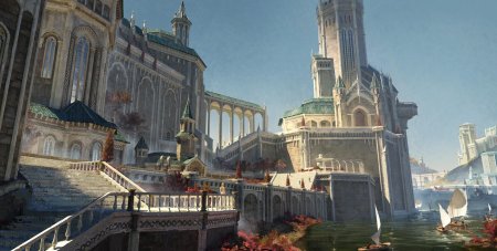 Имперский дворец фэнтези арт концепт