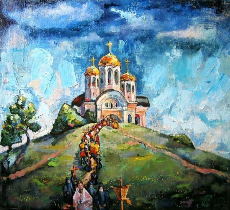 Крестный ход художник маковский