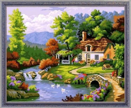 Картина домик