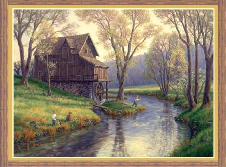 Томас кинкейд картины водяная мельница