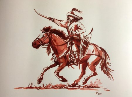 Воин кочевник манас