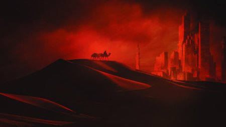 Пустынный город арт