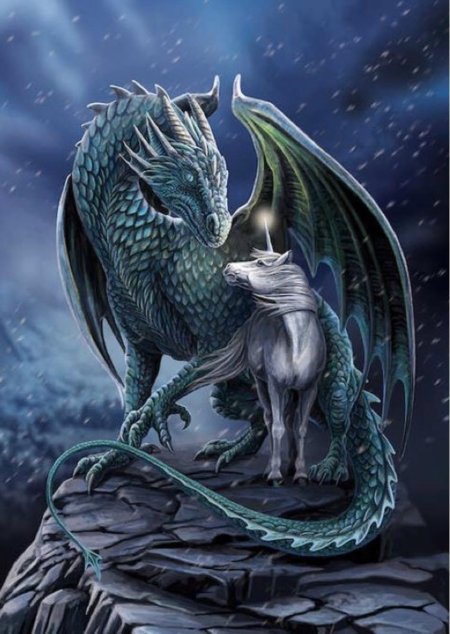 Anne stokes драконы волки
