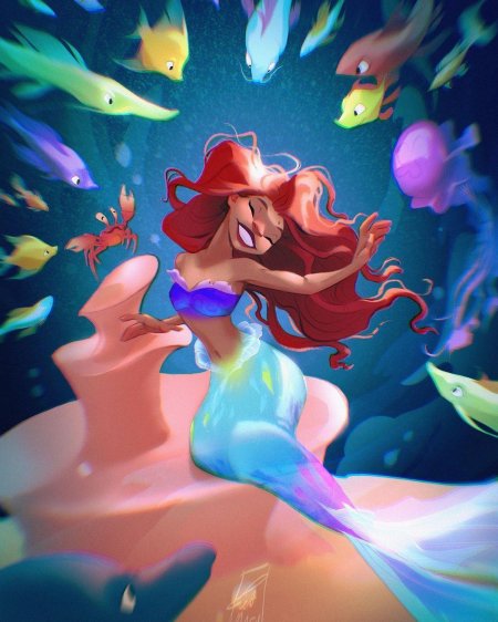 Русалочка ариэль мультфильм дисней