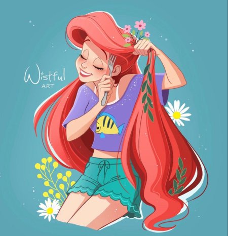 Современные принцессы disney ариэль