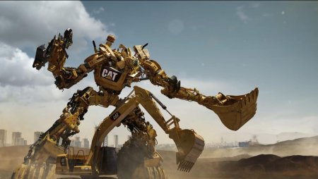 Transformers trench cat экскаватор