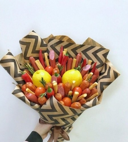 Мужской съедобный букет