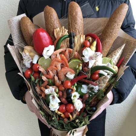 Мужской съедобный букет