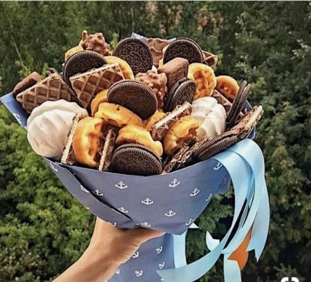 Необычные съедобные букеты